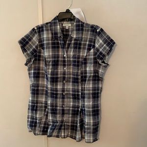 Short Sleeve Button Down with Belt